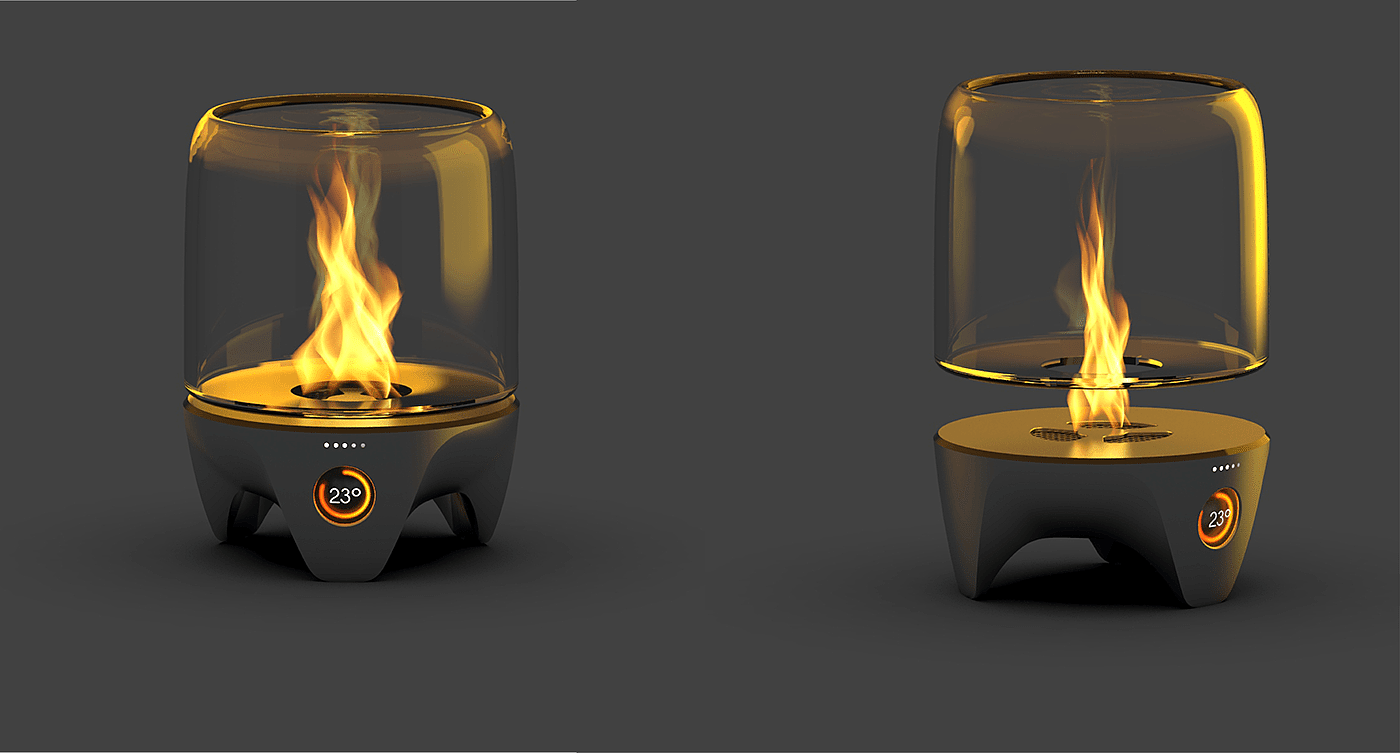 火焰，壁炉，加热器，