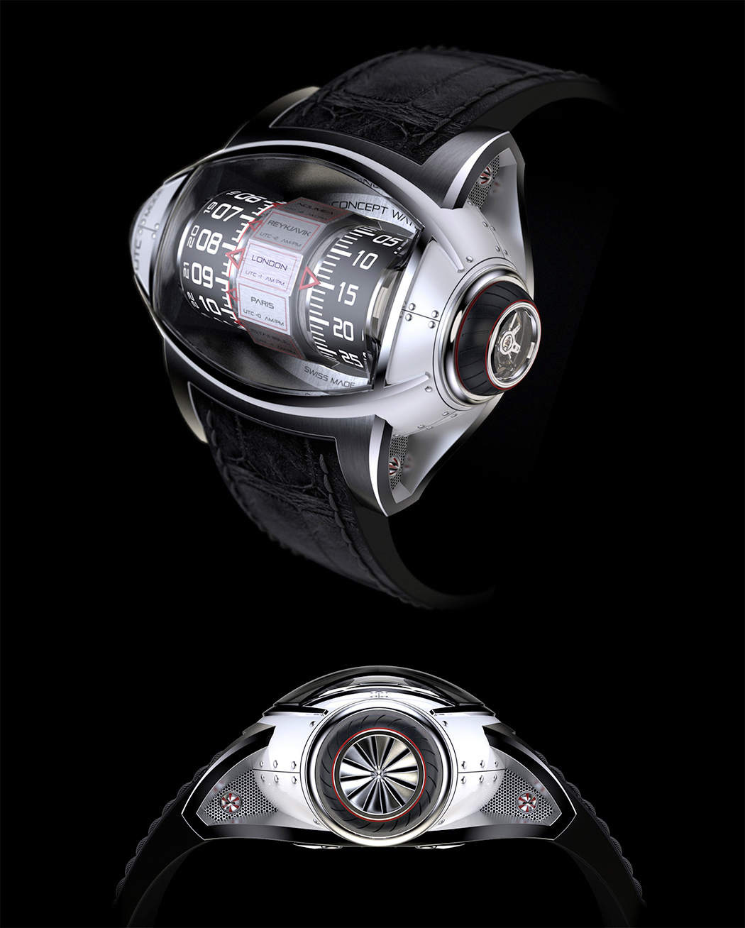 Mechanical watch，turbine，Watch design，industrial design，product design，Creative design，