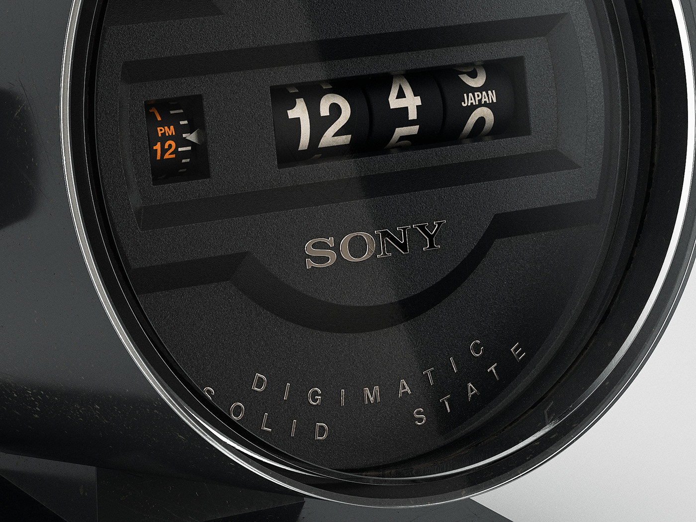 sony，Clock，black，
