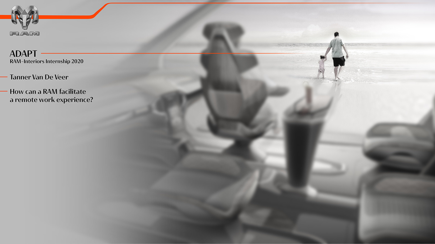 RAM Adapt，Automotive interior design，sketch，