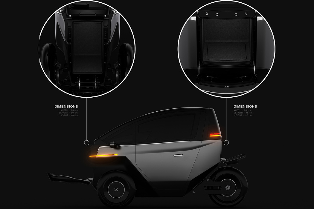 Electric，Tricycle，commute，Compact，EXO ONE，