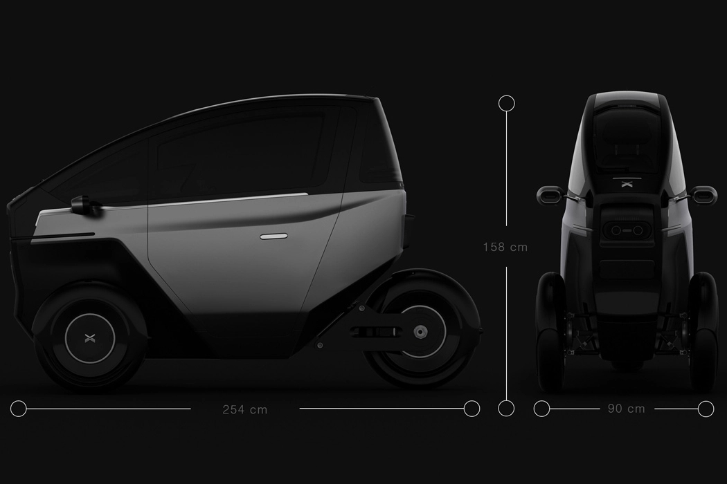 Electric，Tricycle，commute，Compact，EXO ONE，