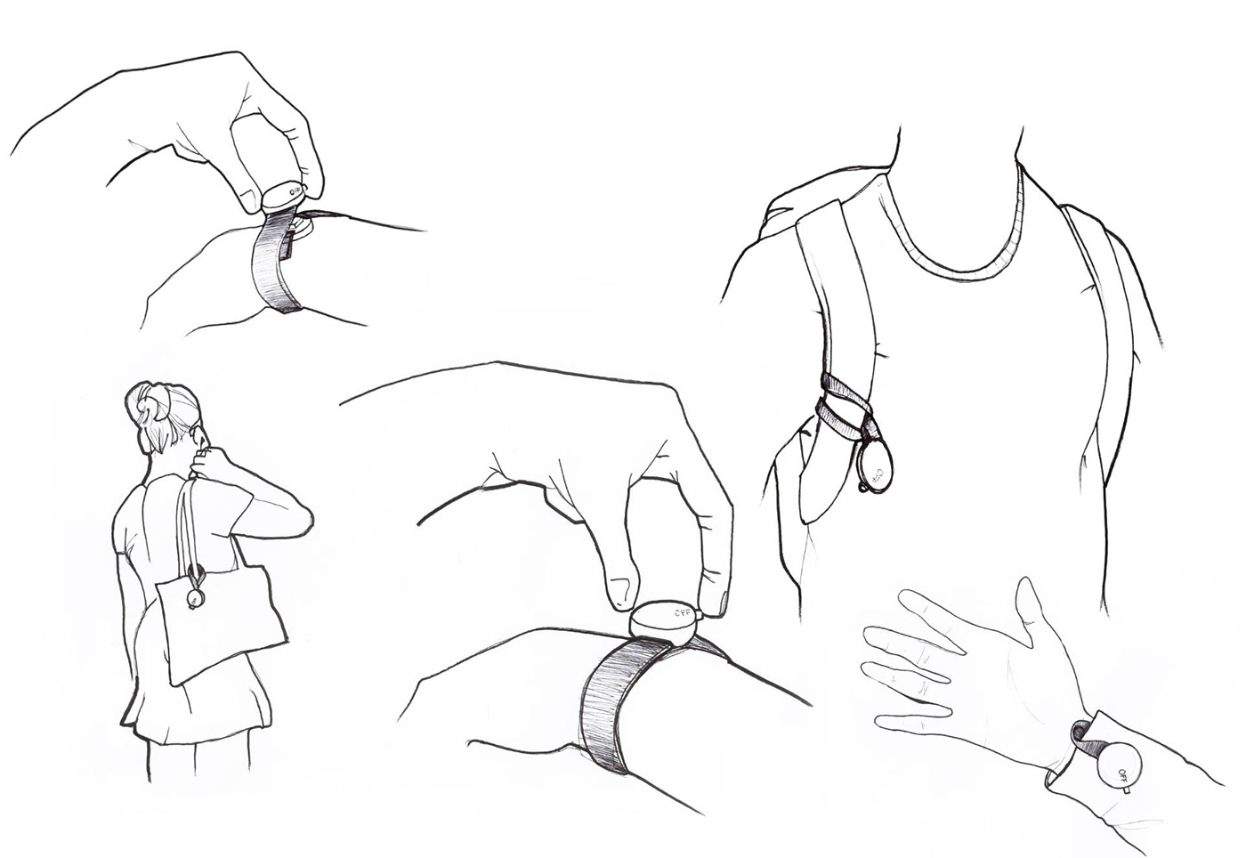 Intelligent Watch，wearable devices ，Key，OFF，