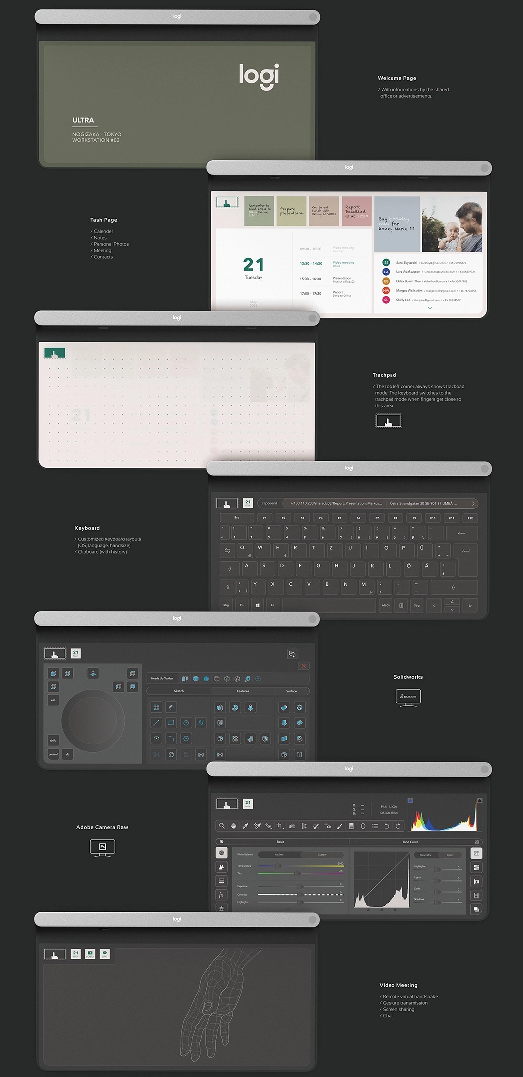 computer，Flat，keyboard，Logitech，