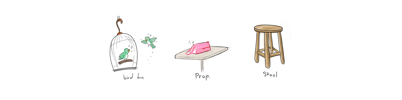 cage，Metal，stool，