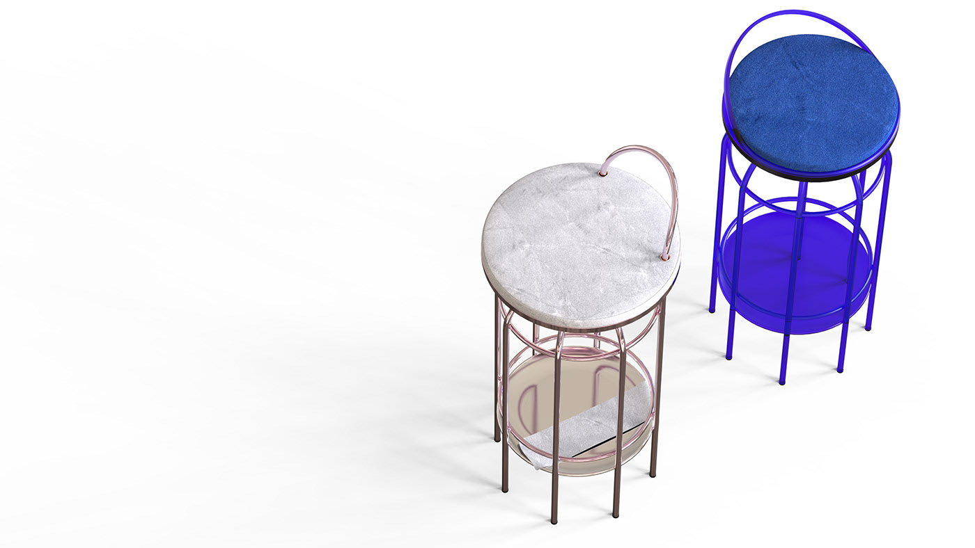 cage，Metal，stool，