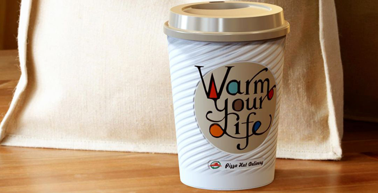 Pizza hut，paper cup，glass，