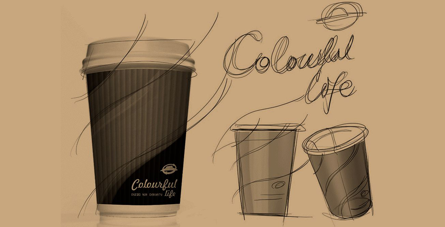 Pizza hut，paper cup，glass，