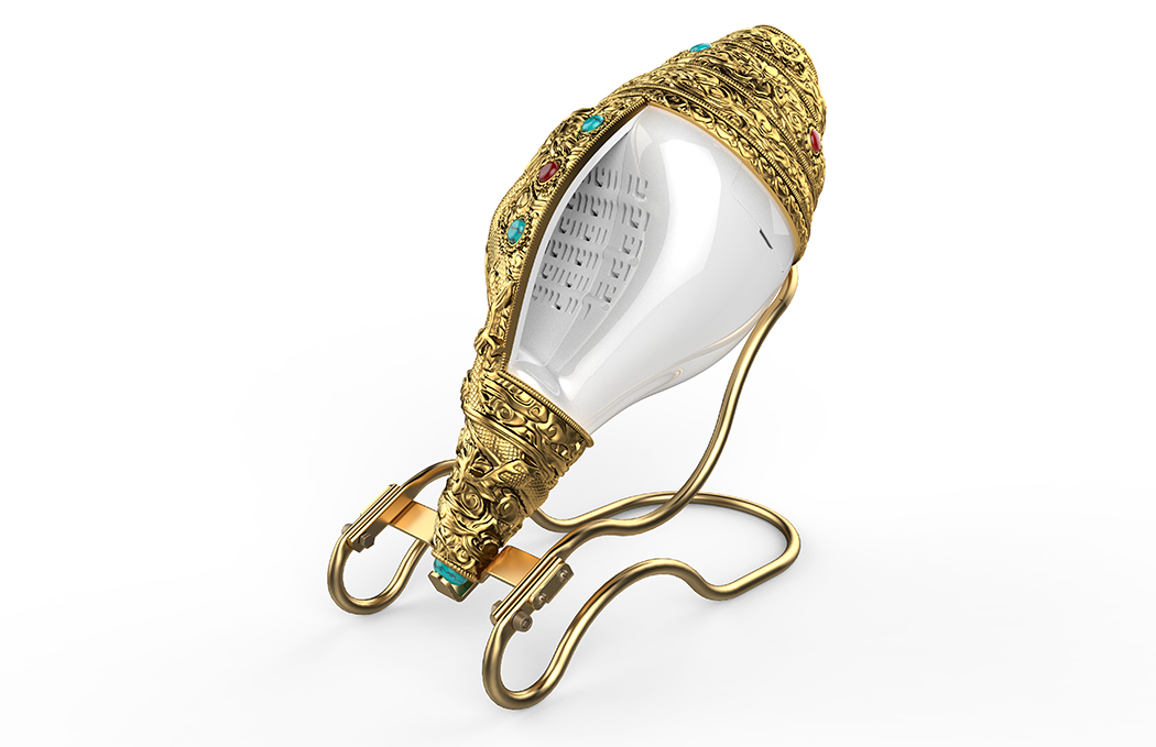 Conch，Buddhist sutra machine，industrial design，product design，Five stone design，