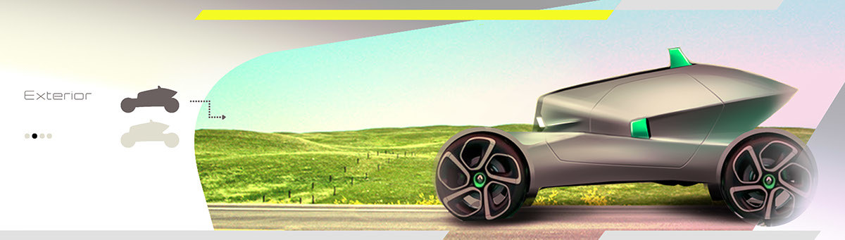 Concept car design，High safety factor，Annular cabin，vehicle，