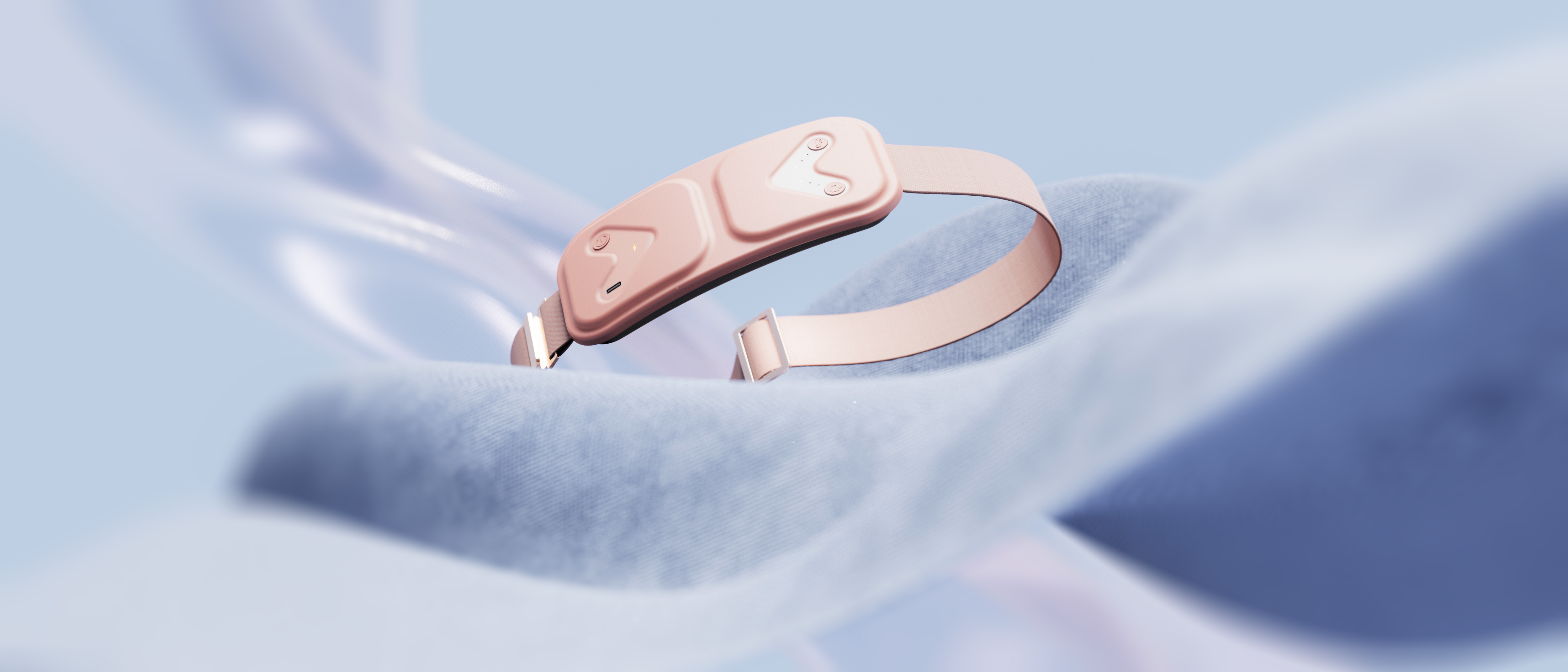 Massage apparatus，Pink，Nanfeng industrial design，