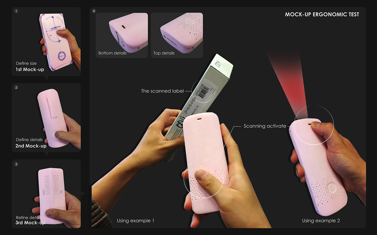 Voice tag，Fashion sense，Handheld code scanner，industrial design，product design，QR code，