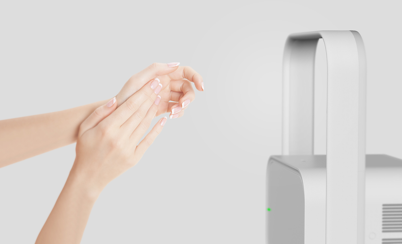 Hand dryer，convenient，practical，industrial design，Adjust height，Multidirectional use，