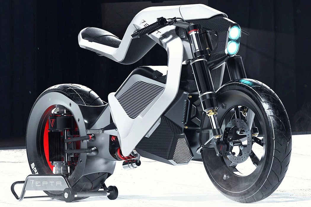 Cool，The future is full of technology，Perfect combination of form and function，Electric motorcycle，