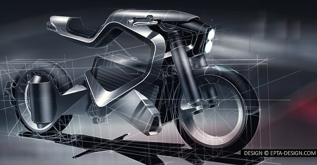 Cool，The future is full of technology，Perfect combination of form and function，Electric motorcycle，