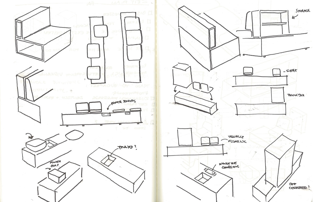 sofa，combination，comfortable，Hand drawn，