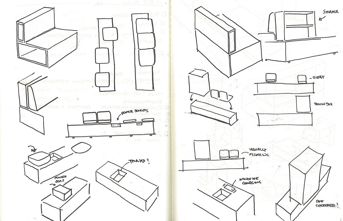 sofa，combination，comfortable，Hand drawn，