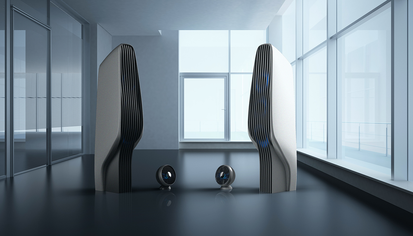 inspiration，Architecture，air conditioner，Air circulator，Home appliance design，industrial design，