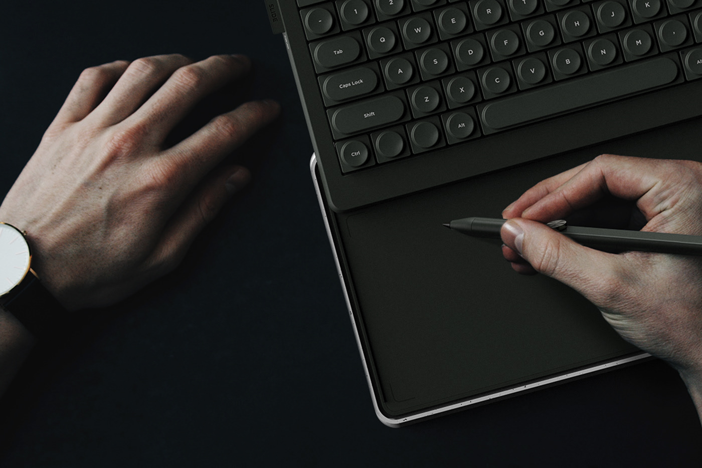 2020 red dot design concept award，Slide，keyboard，parts，