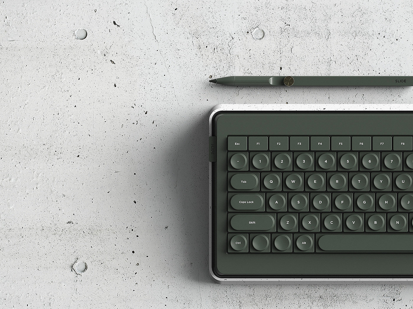 2020 red dot design concept award，Slide，keyboard，parts，