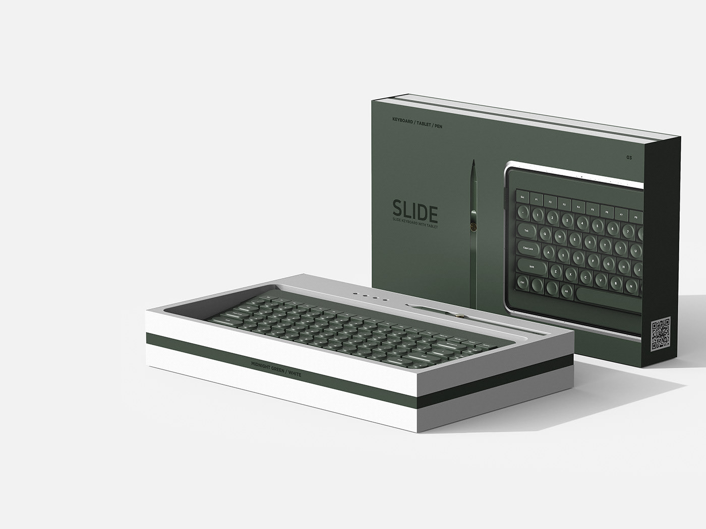 2020 red dot design concept award，Slide，keyboard，parts，