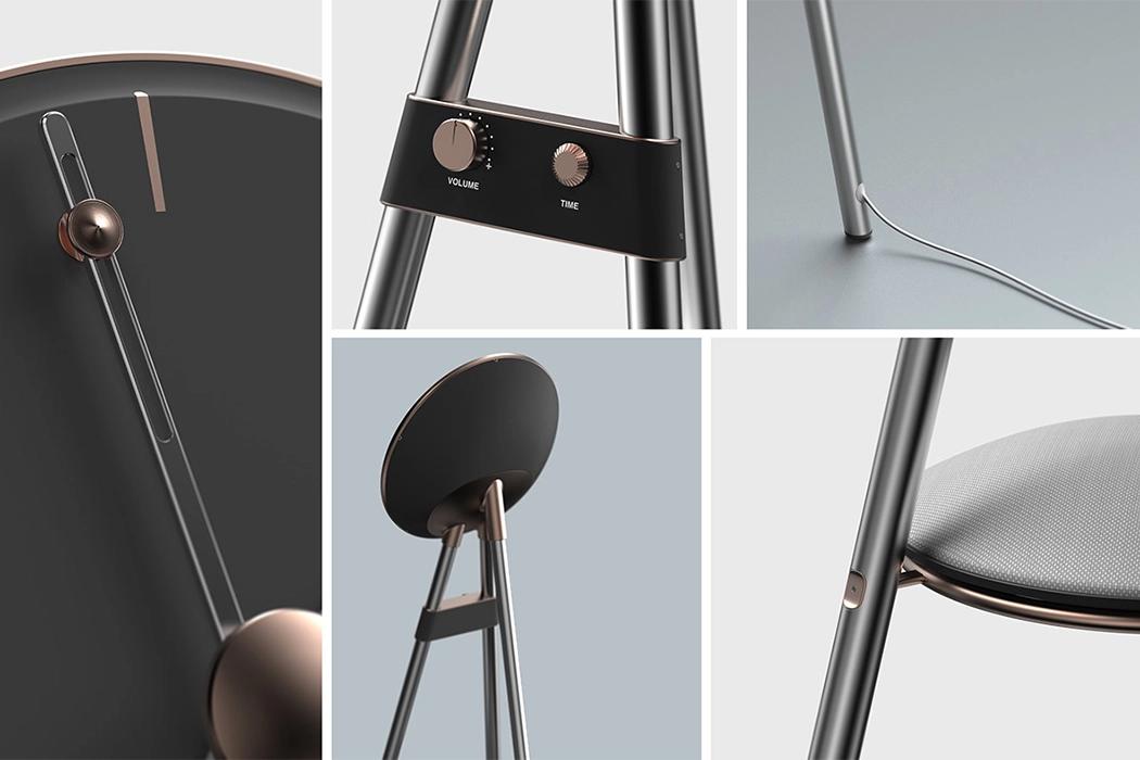 Clock，Record player，Dual function，