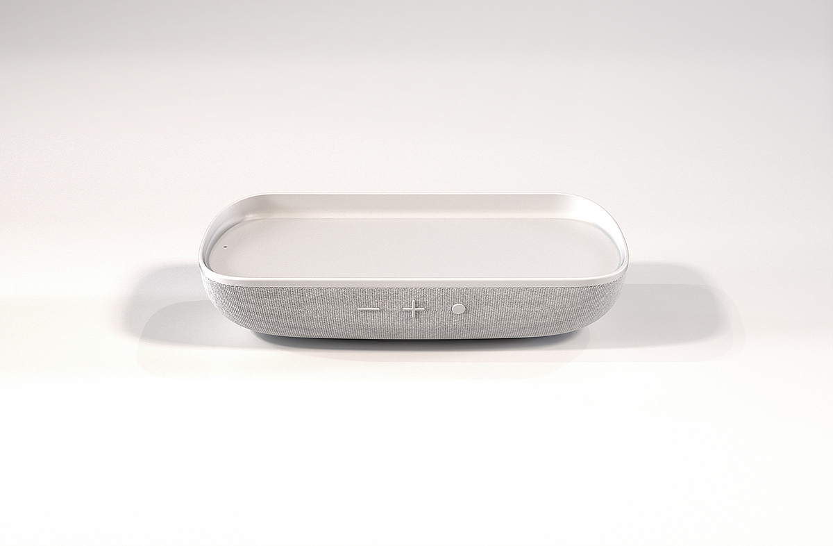 Wireless phone charger ，Bluetooth Speaker ，Set modeling，Digital product Plaza，industrial design，