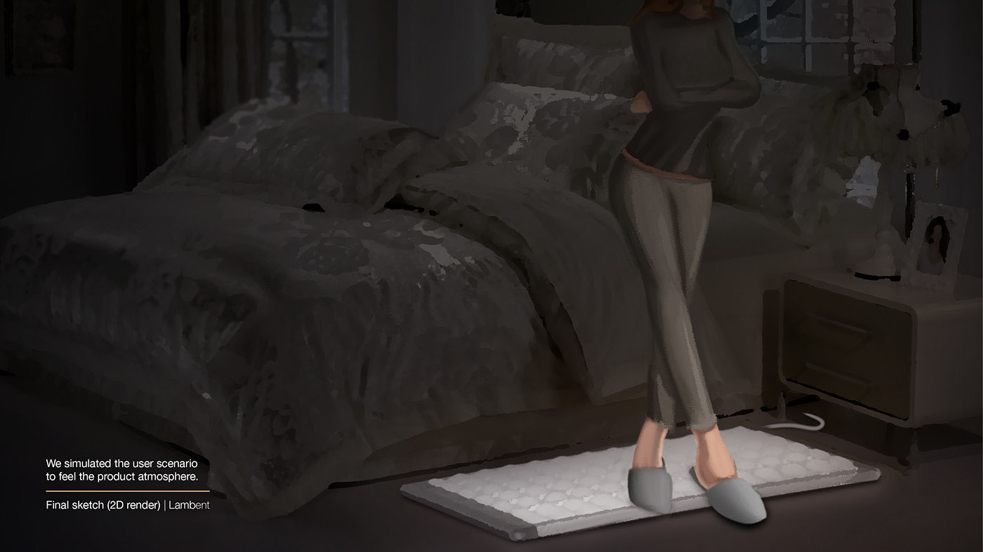 Luminous carpet，carpet，Night lamps，industrial design，Soft light，