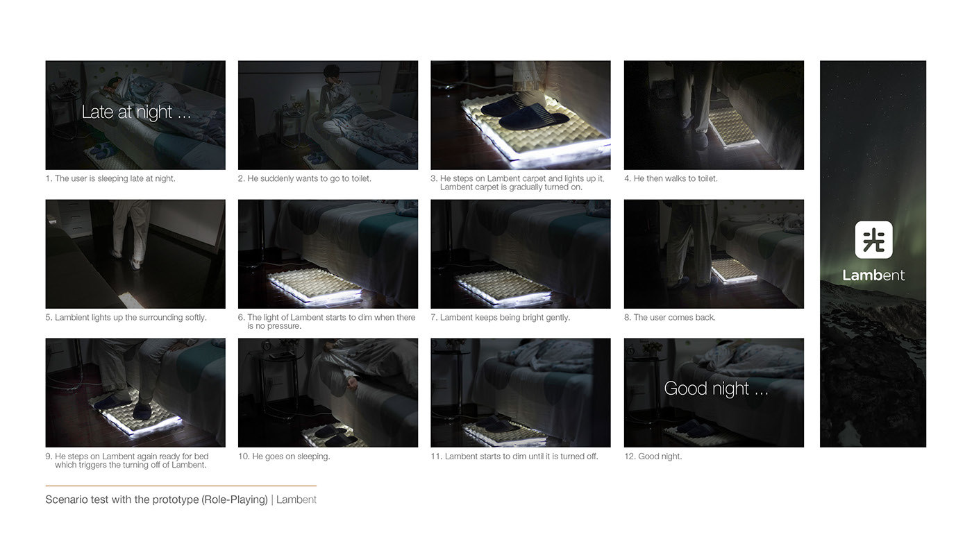 Luminous carpet，carpet，Night lamps，industrial design，Soft light，