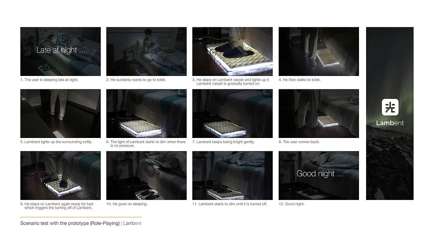 Luminous carpet，carpet，Night lamps，industrial design，Soft light，