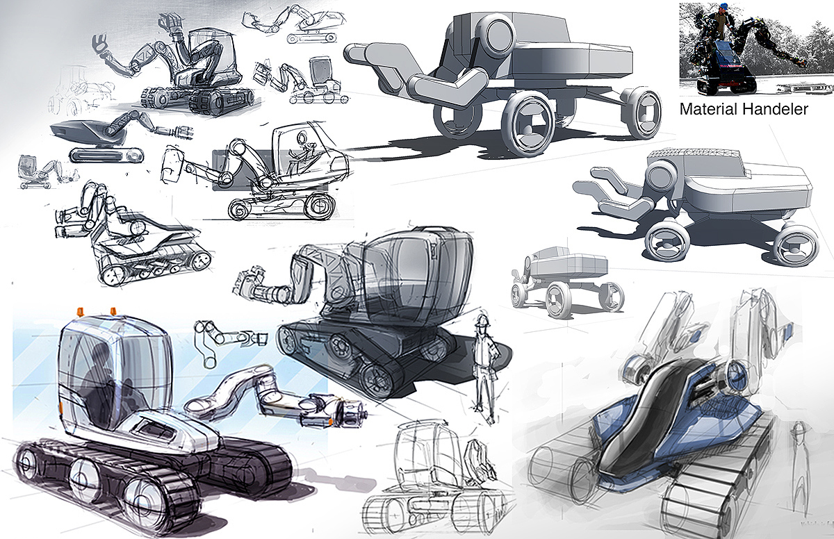 Heavy tool truck，Industrial vehicles，Design sketch，industrial design，