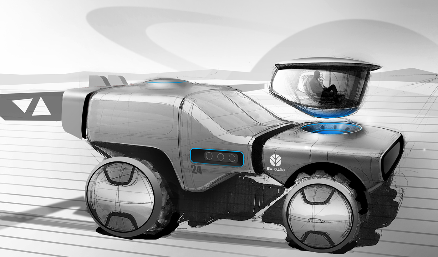 Heavy tool truck，Industrial vehicles，Design sketch，industrial design，