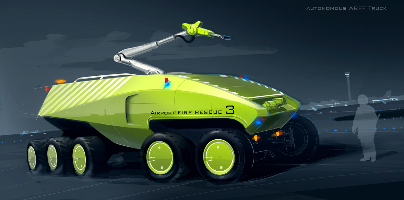 Heavy tool truck，Industrial vehicles，Design sketch，industrial design，