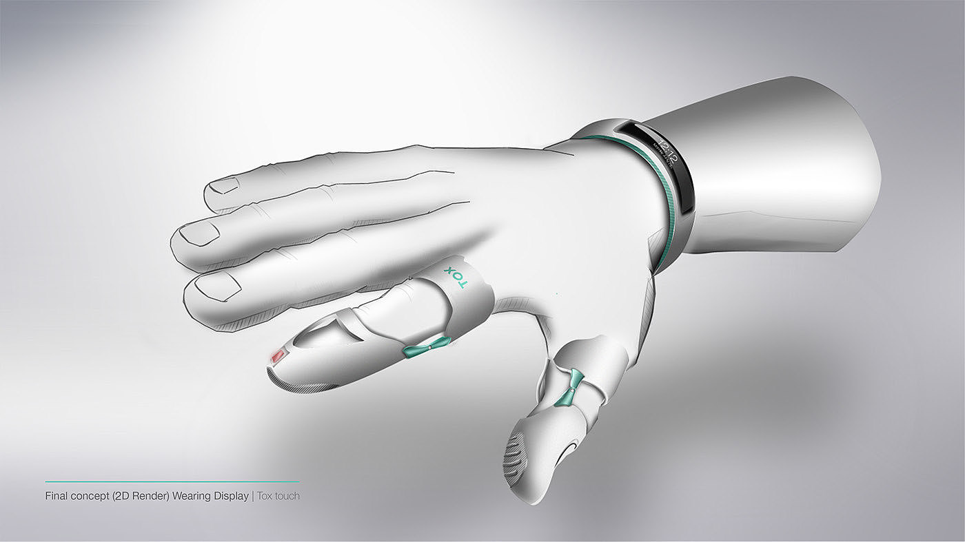 Safety equipment design，Industrial safety，Intelligent protection，Touch fingertips，Data Bracelet，