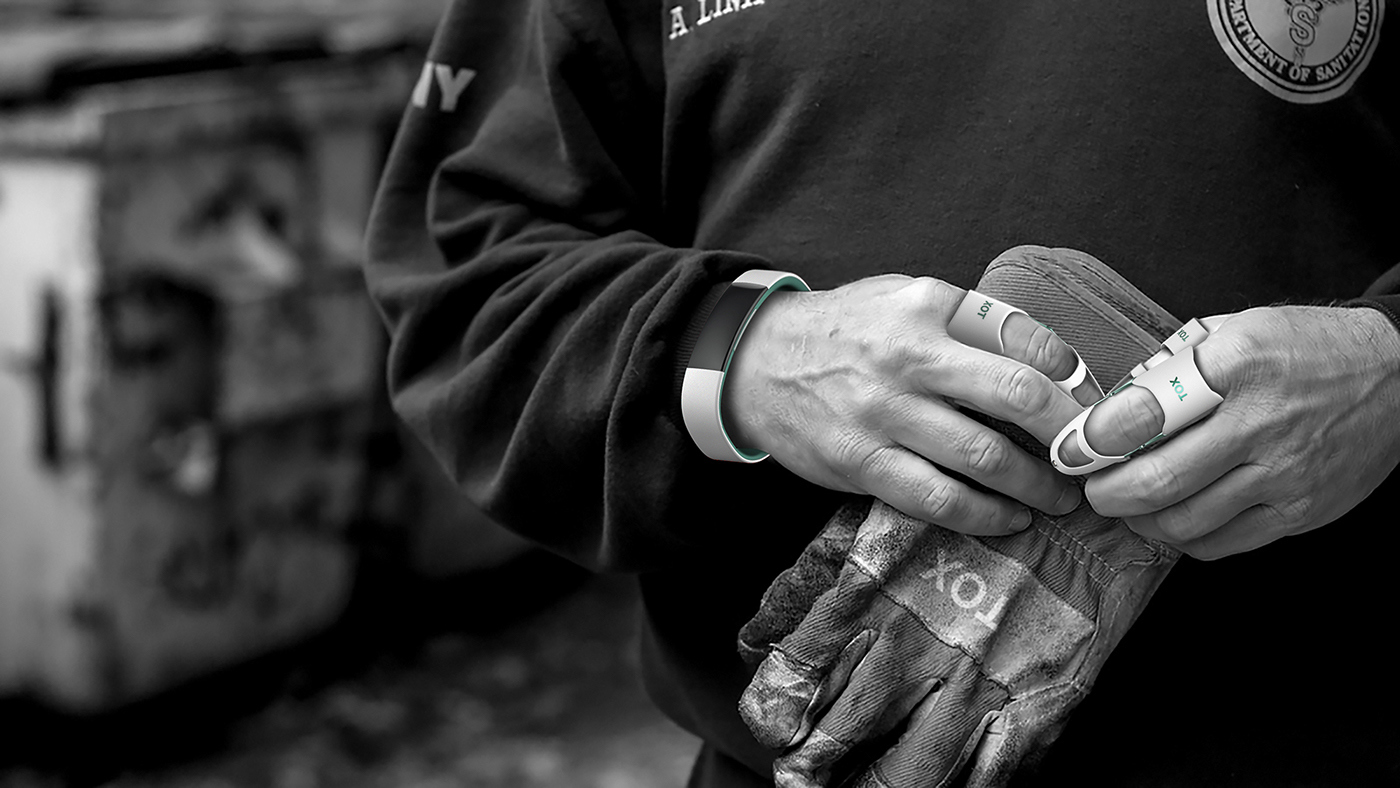 Safety equipment design，Industrial safety，Intelligent protection，Touch fingertips，Data Bracelet，