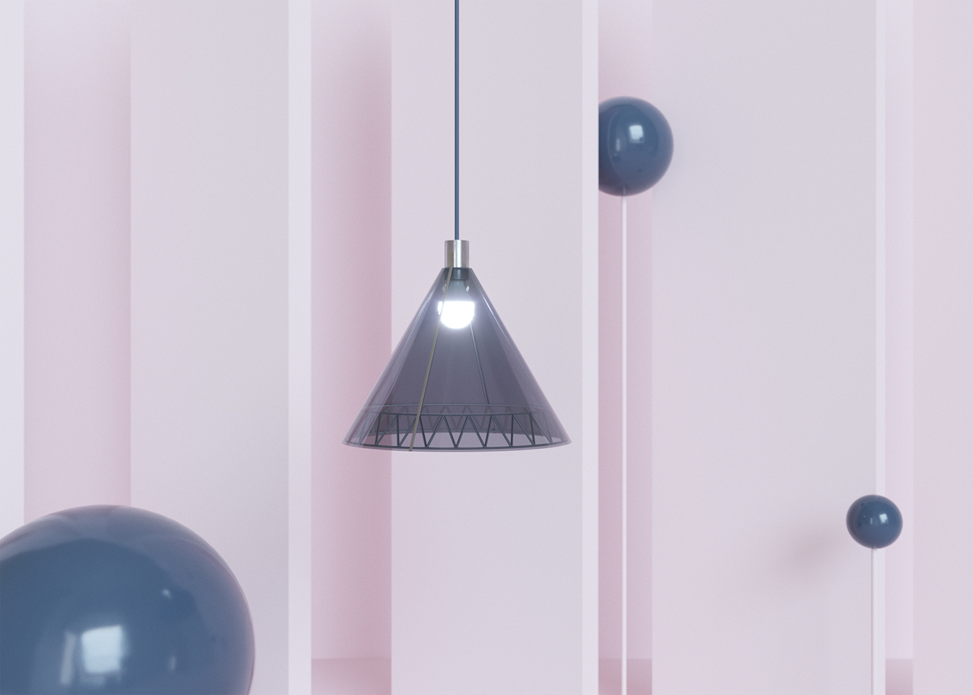 Lamp design，Color lamp，fashion，Metal，organic glass，