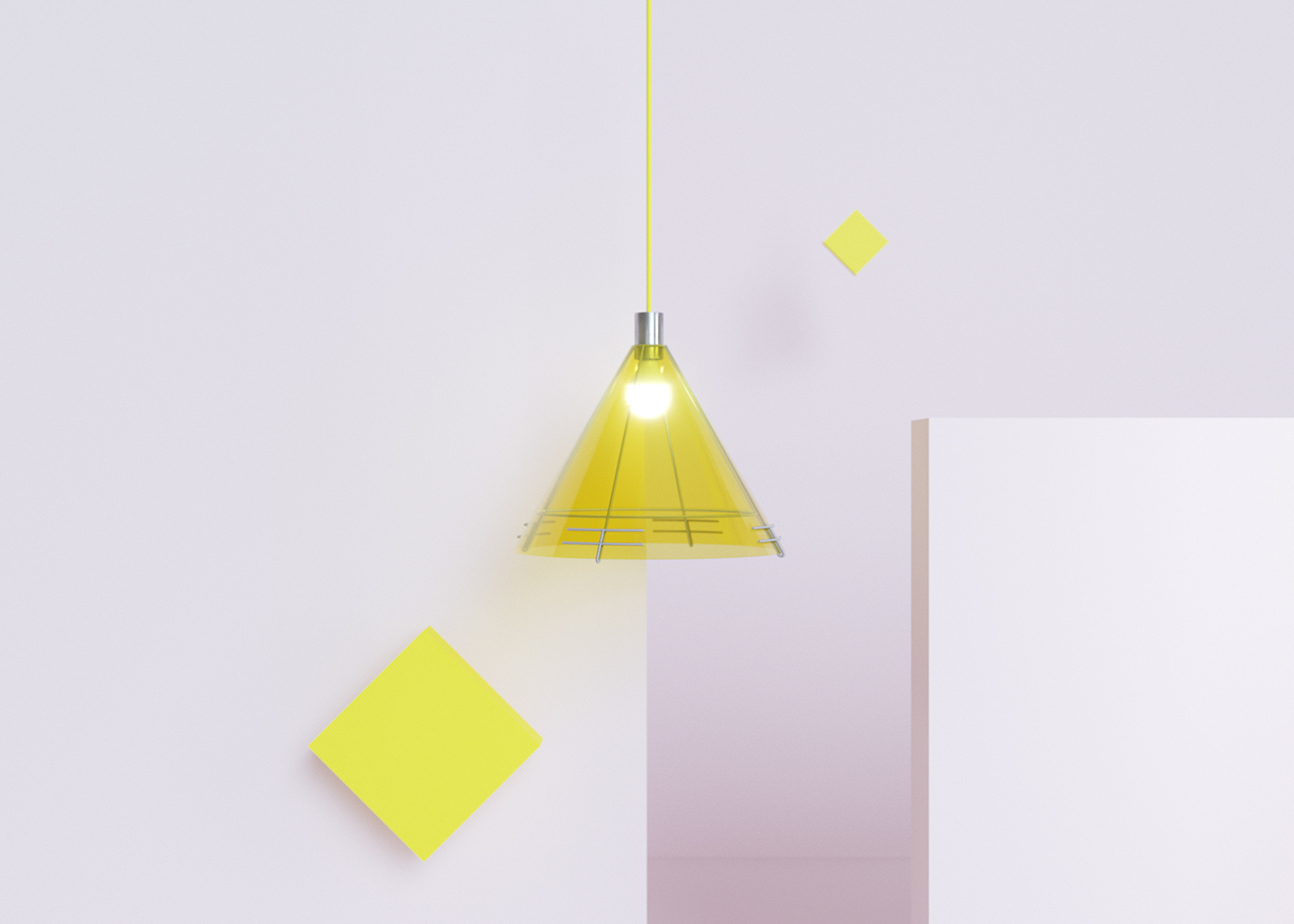 Lamp design，Color lamp，fashion，Metal，organic glass，