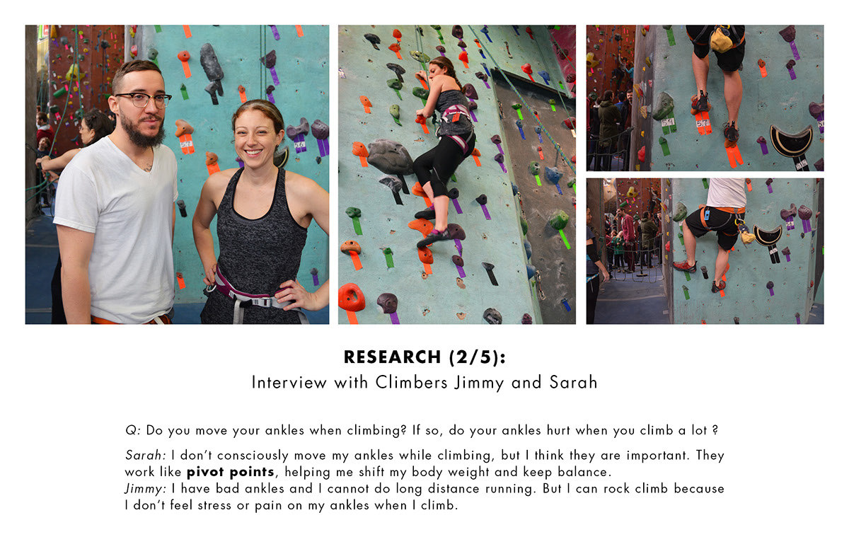 inspiration source，Disabled people，Rock Climbing，Outdoor tool design，Prosthesis，Project display，