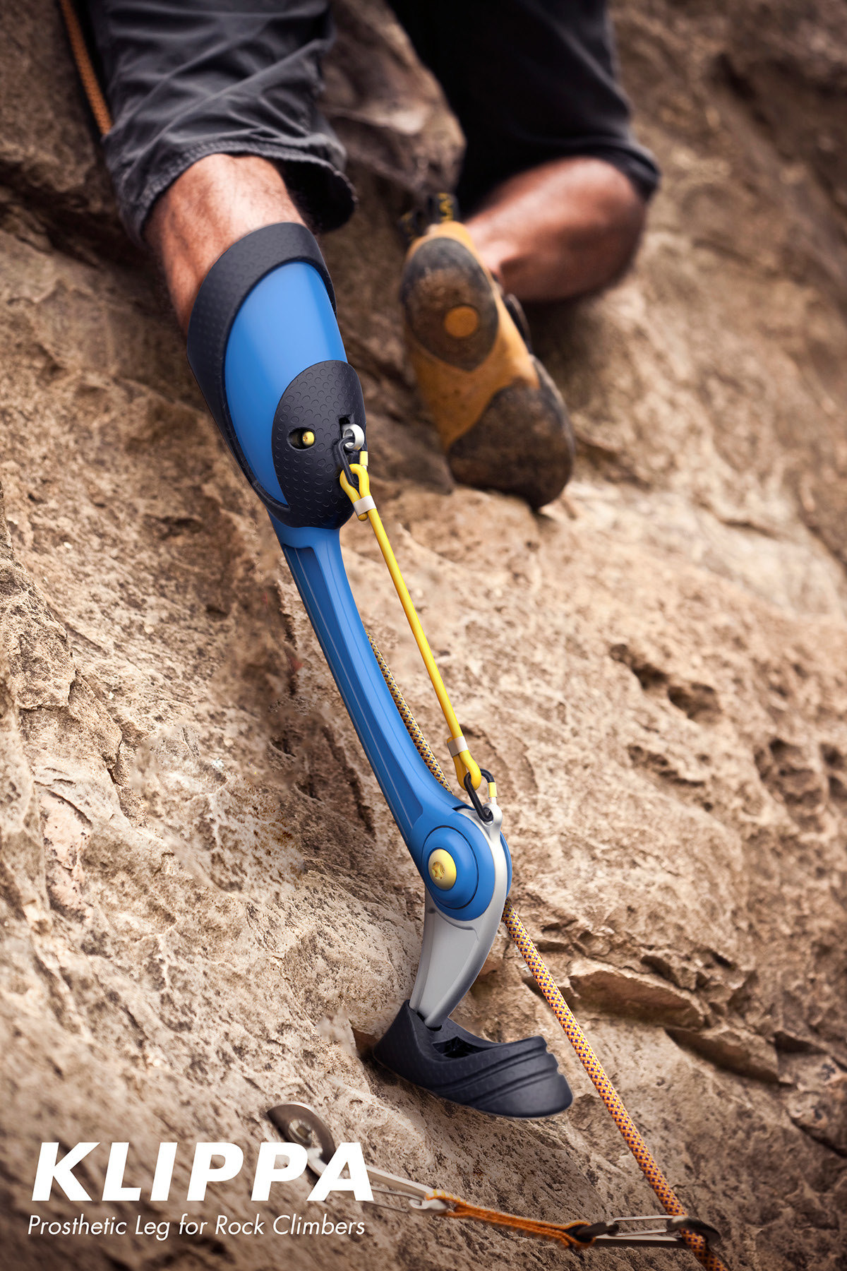 inspiration source，Disabled people，Rock Climbing，Outdoor tool design，Prosthesis，Project display，