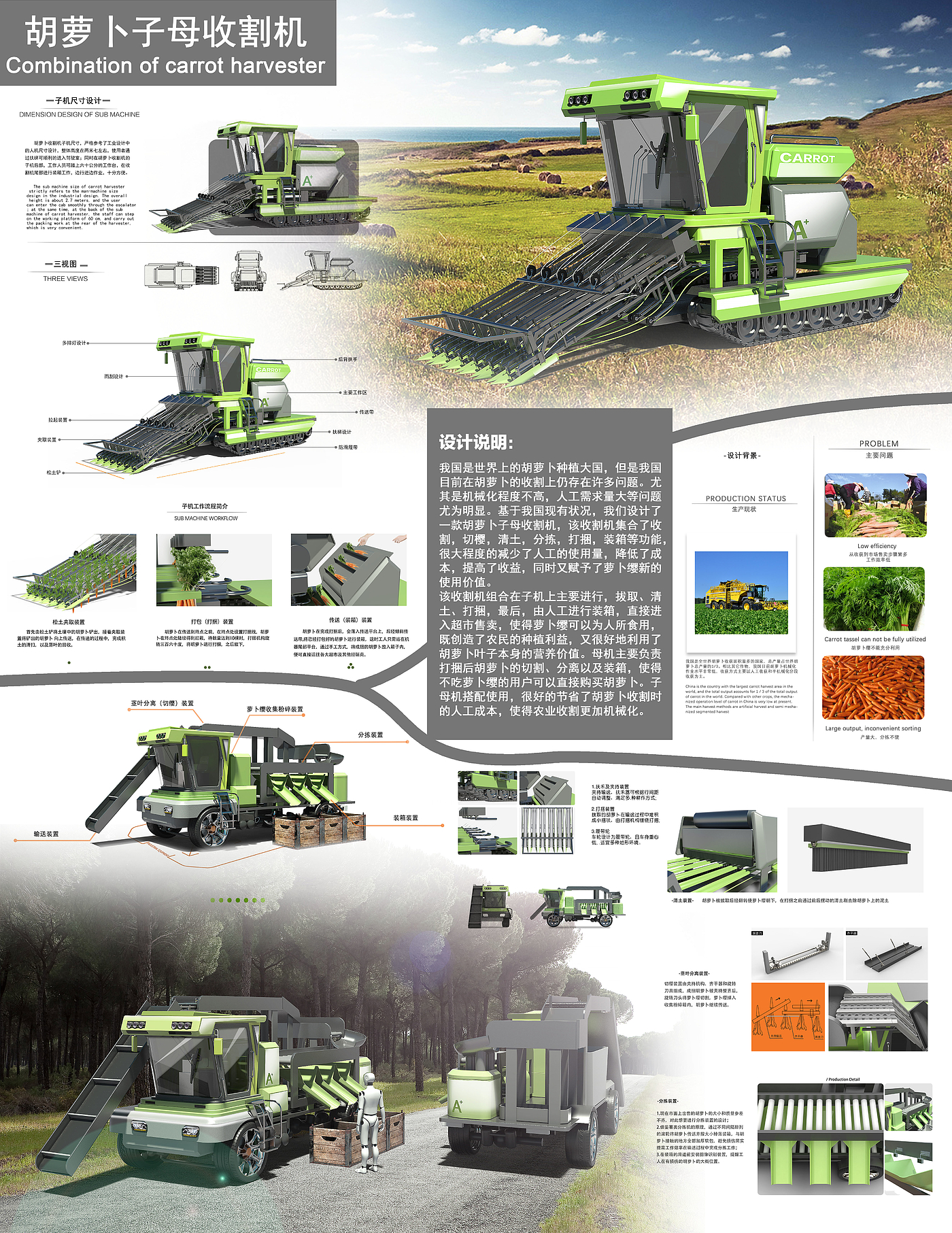 Carrot，agricultural machinery，Grand engineering competition，