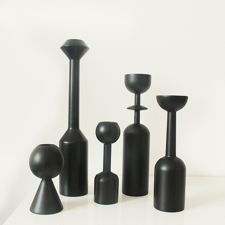 Candle holder，Wood spin，Lathe，Home Furnishing，