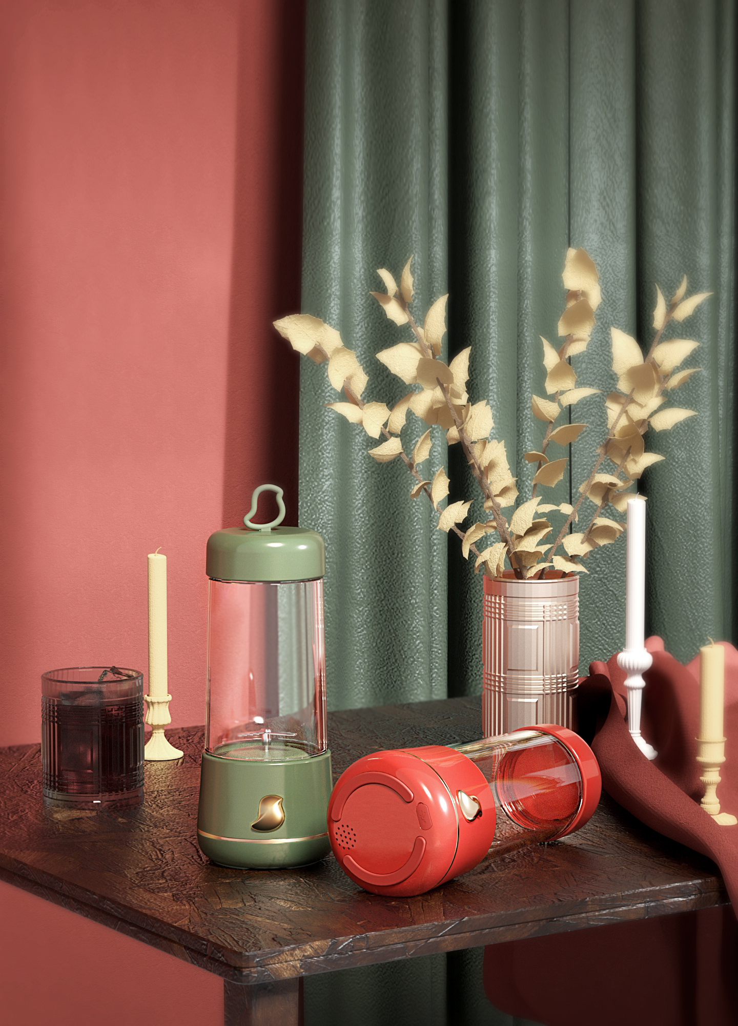 Juice cup，Water cup，Portable，nightingale，bird，