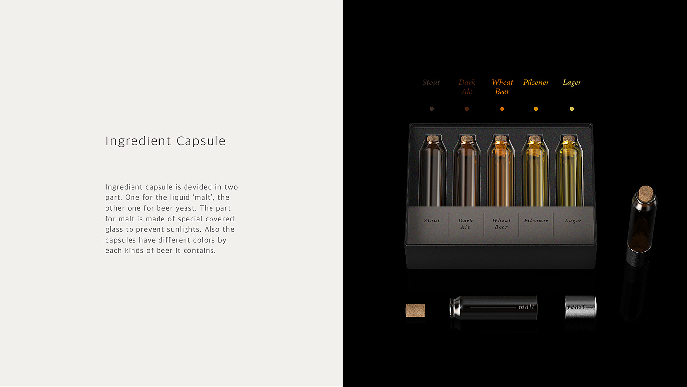 Beer machine，Household product design，industrial design，Beer capsule，