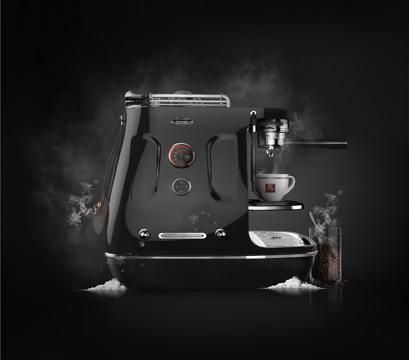 Household appliances，Coffee machine，Fashionable and beautiful，industrial design，