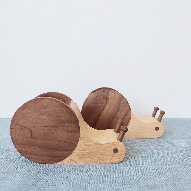 animal，snail，Office Supplies，Beech + walnut，