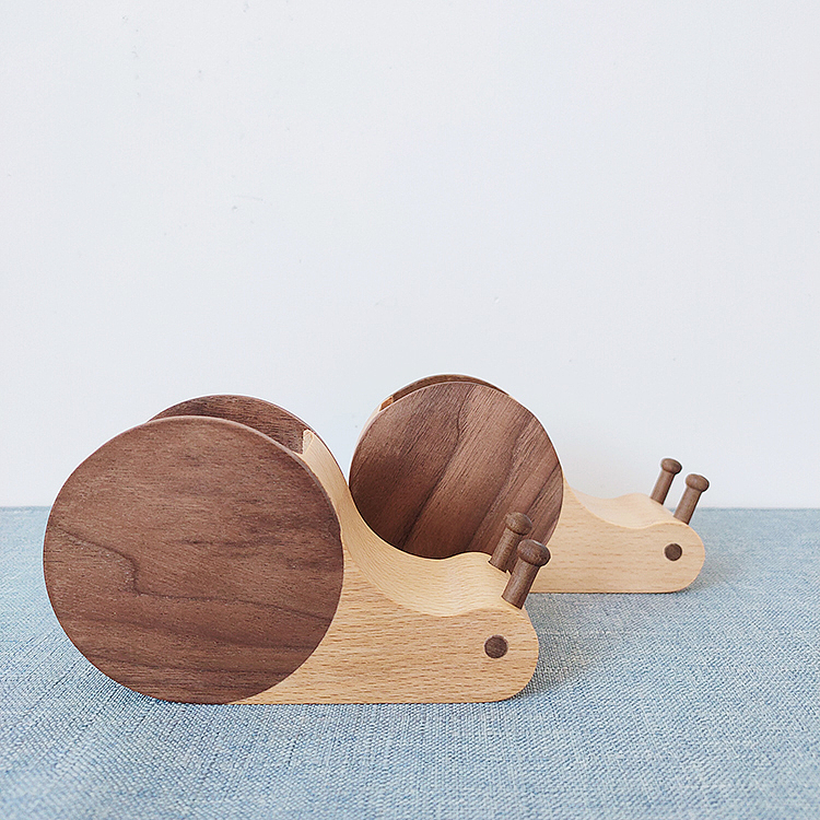 animal，snail，Office Supplies，Beech + walnut，