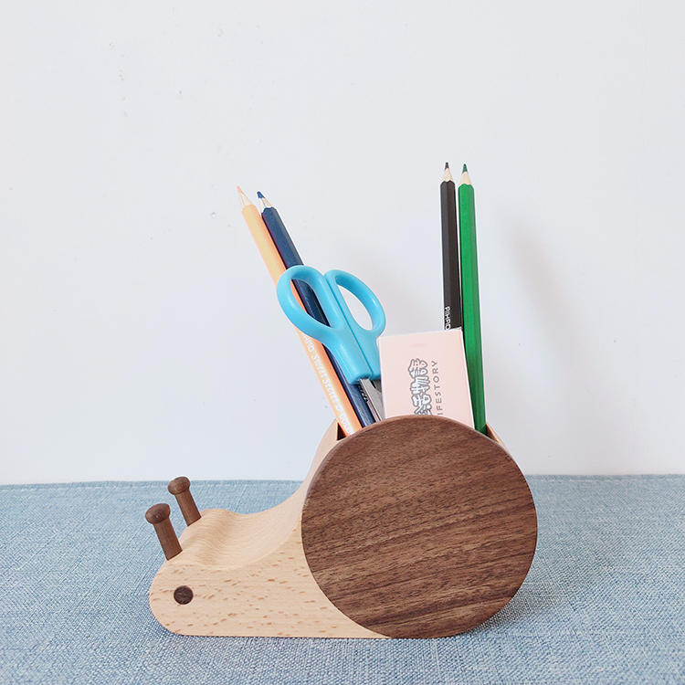 animal，snail，Office Supplies，Beech + walnut，