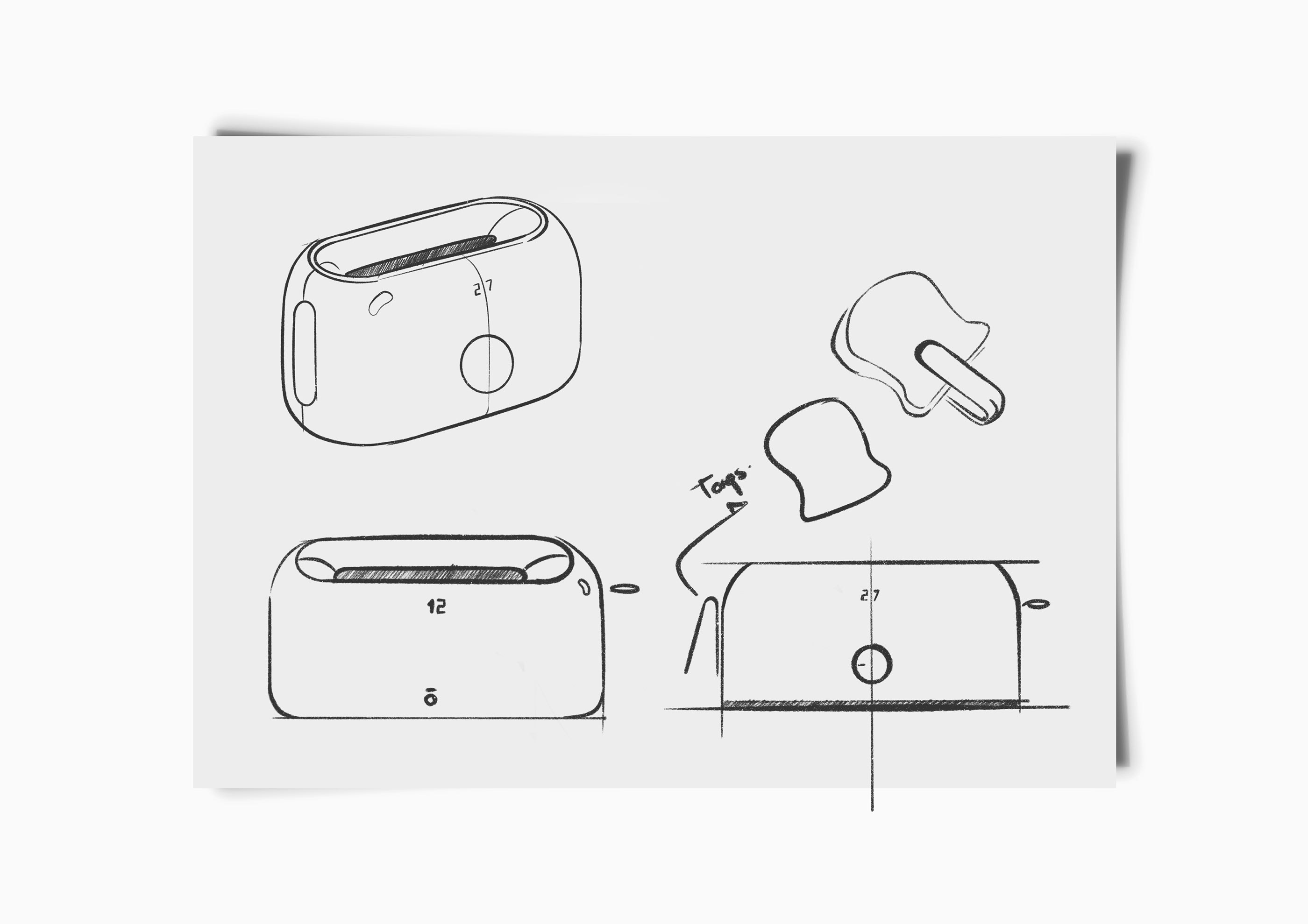 Bread machine，Minimalist design ，Timing device，Small，product design，