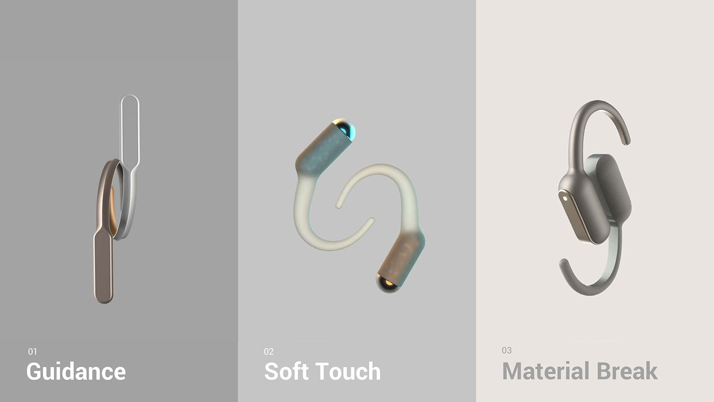 2020 red dot design concept award，Cradle，headset，sensor，app，Headphones for the elderly，