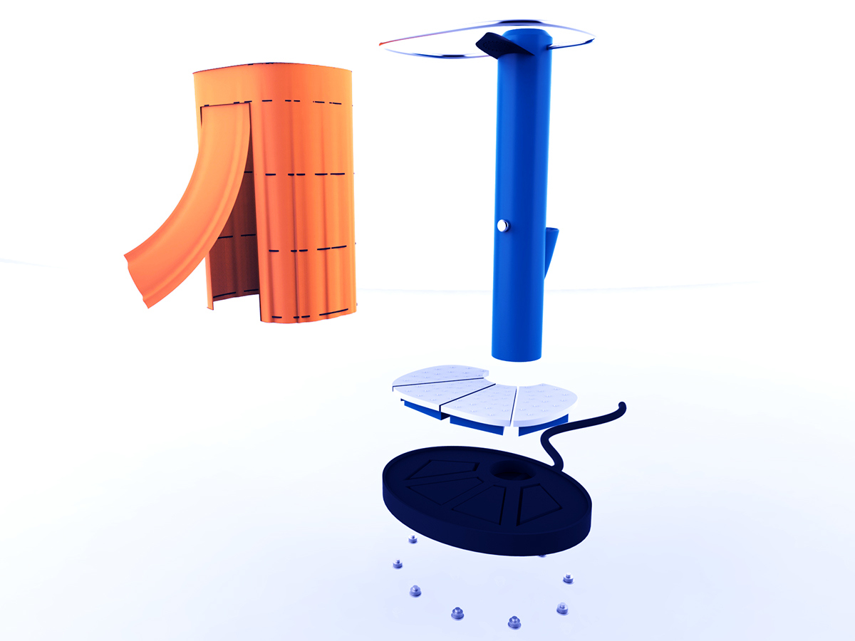 meet an emergency，disaster relief，simple，Bath，industrial design，